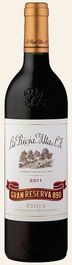 La Rioja Alta Gran Reserva 890 Tinto 2011